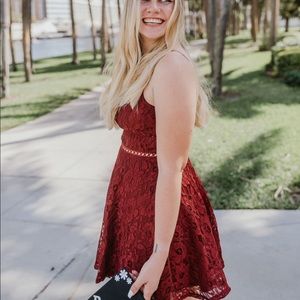 Formal Lace Mini Dress